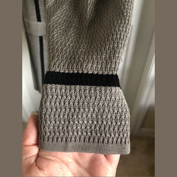 Misook’s Mandarin Collar Knit Weaved Jacket - Picture 11 of 14